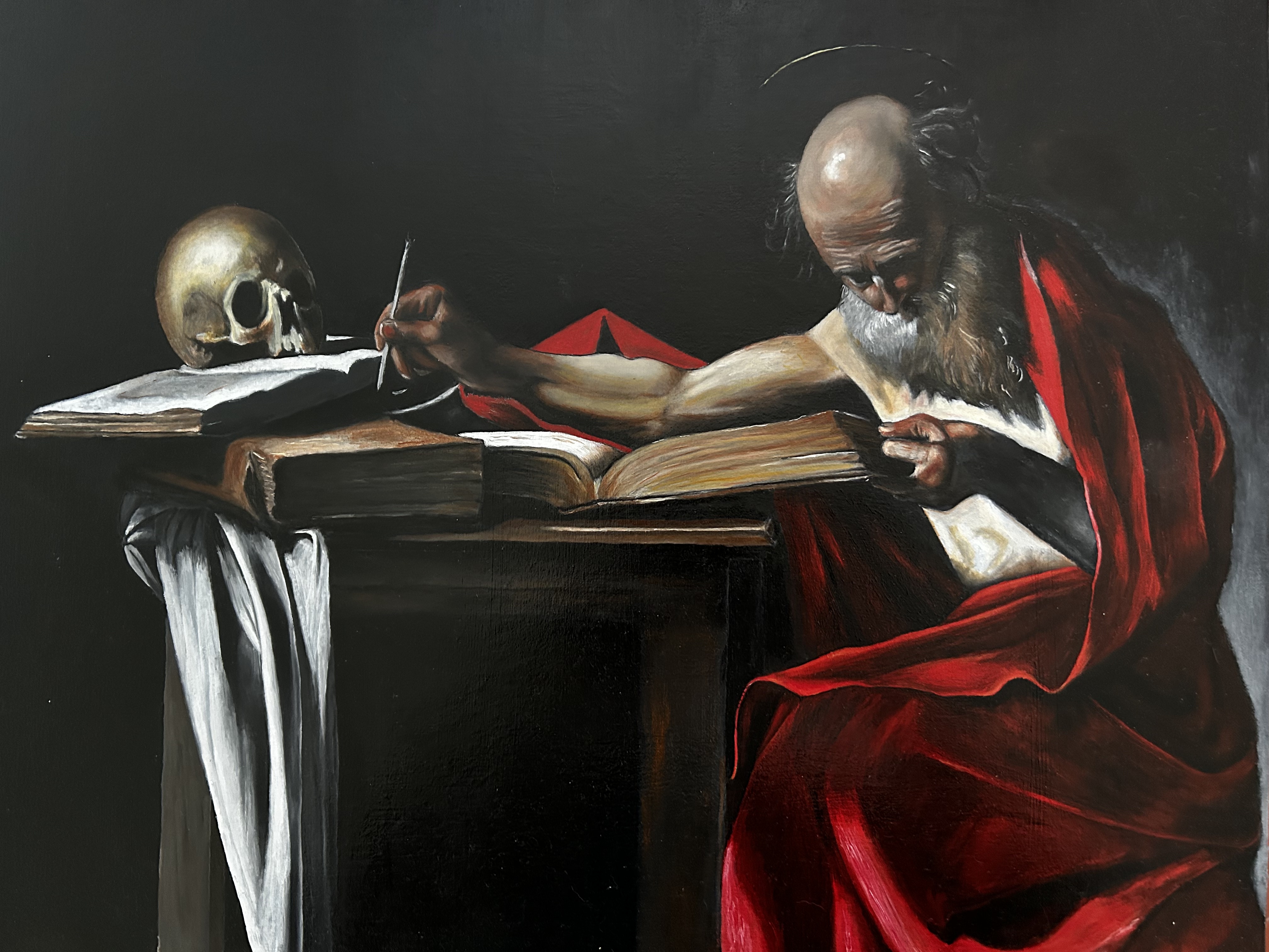 saint jerôme écrivant de caravage